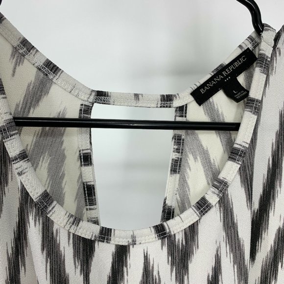 Banana Republic Dress Chevron Cross Back Sleeveless Jersey Midi - Picture 4 of 12